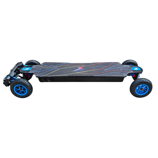 Top Speed Durable Carbon Fiber Deck Lightning Electric Skateboard Longboard