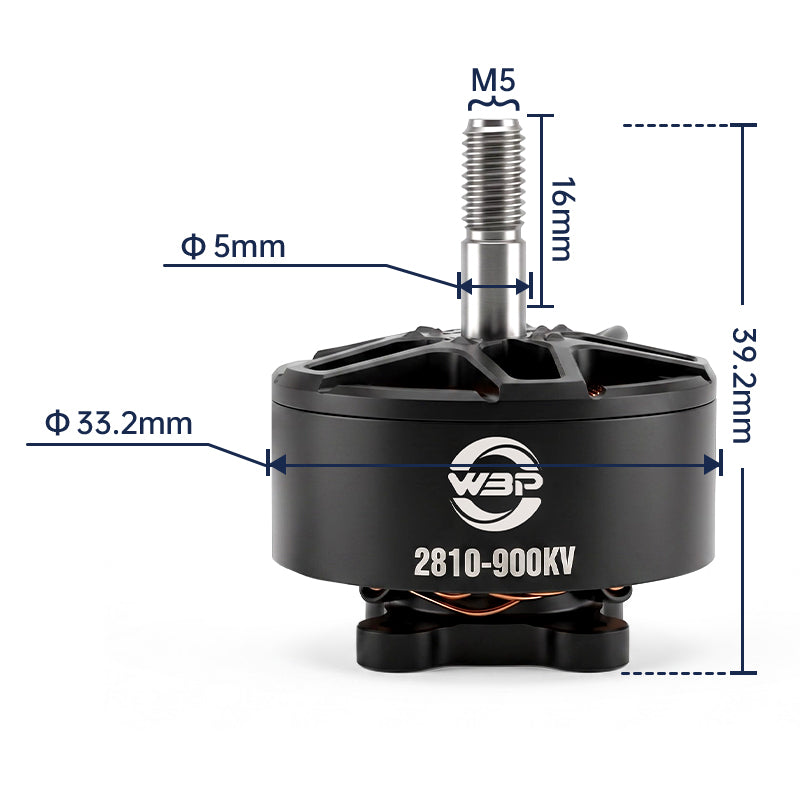 WBP Vortex 2810-900KV BLDC Motor (7 inches)