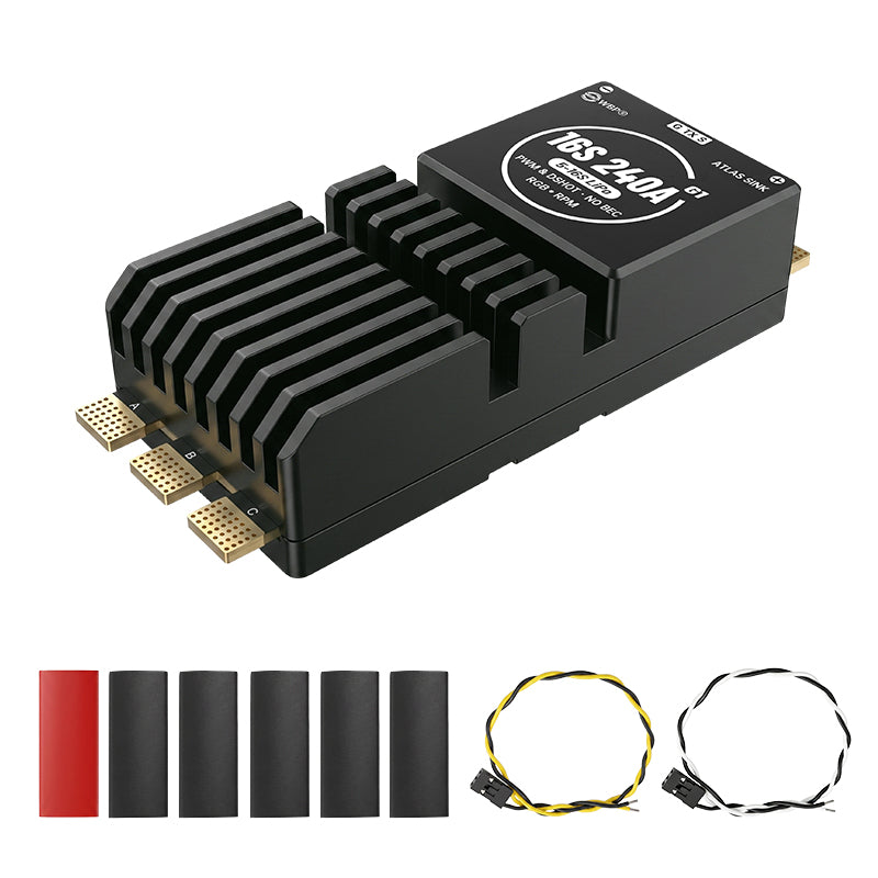 WBP Atlas Sink 16S240A G1(AM32) ESC Support for Multirotors, RC Cars, Agri Drones & Marine Models