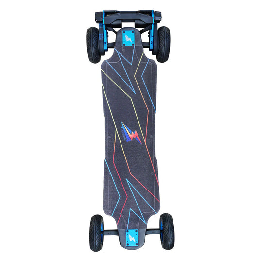 Top Speed Durable Carbon Fiber Deck Lightning Electric Skateboard Longboard