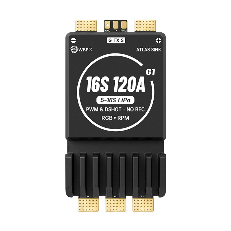 WBP Atlas Sink 16S120A G1(AM32) ESC Support for UAV, RC Models, Agri Drones & Marine Models