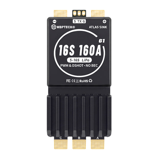 WBPTECH Atlas Sink 16S160A G1(AM32)  Support for Multirotors/UAV/FPV/ RC Planes/Agri Drones