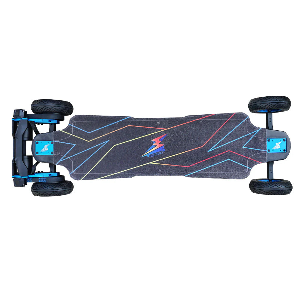 Top Speed Durable Carbon Fiber Deck Lightning Electric Skateboard Longboard