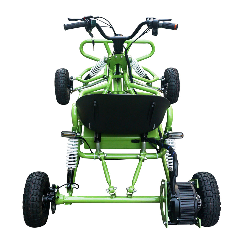 WBP Front and Rear Shocks 20AH/1512wh 15000W Mini Buggy Off Road Pedal Kart All Terrain Go Kart