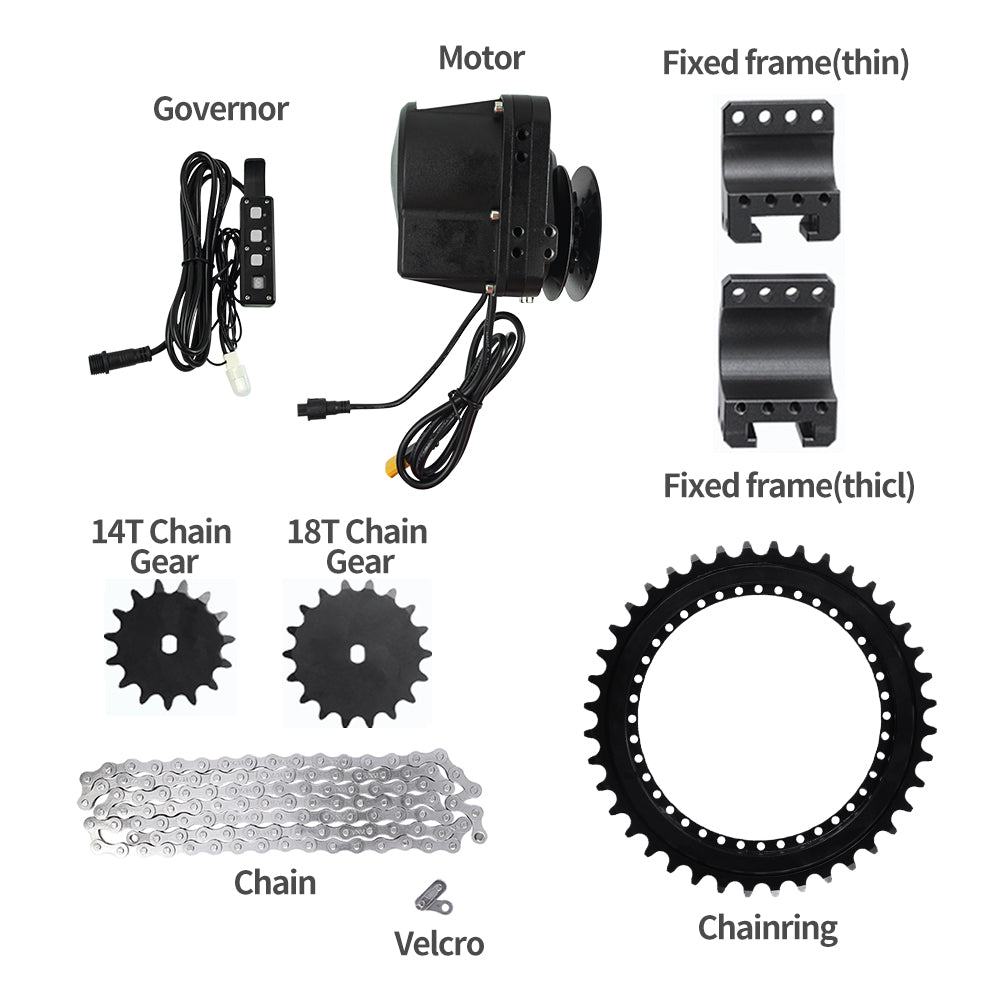 Z9 Bicycle Speed Booster Kit for Increased Speed with 48V 5.2AH/9AH Battery