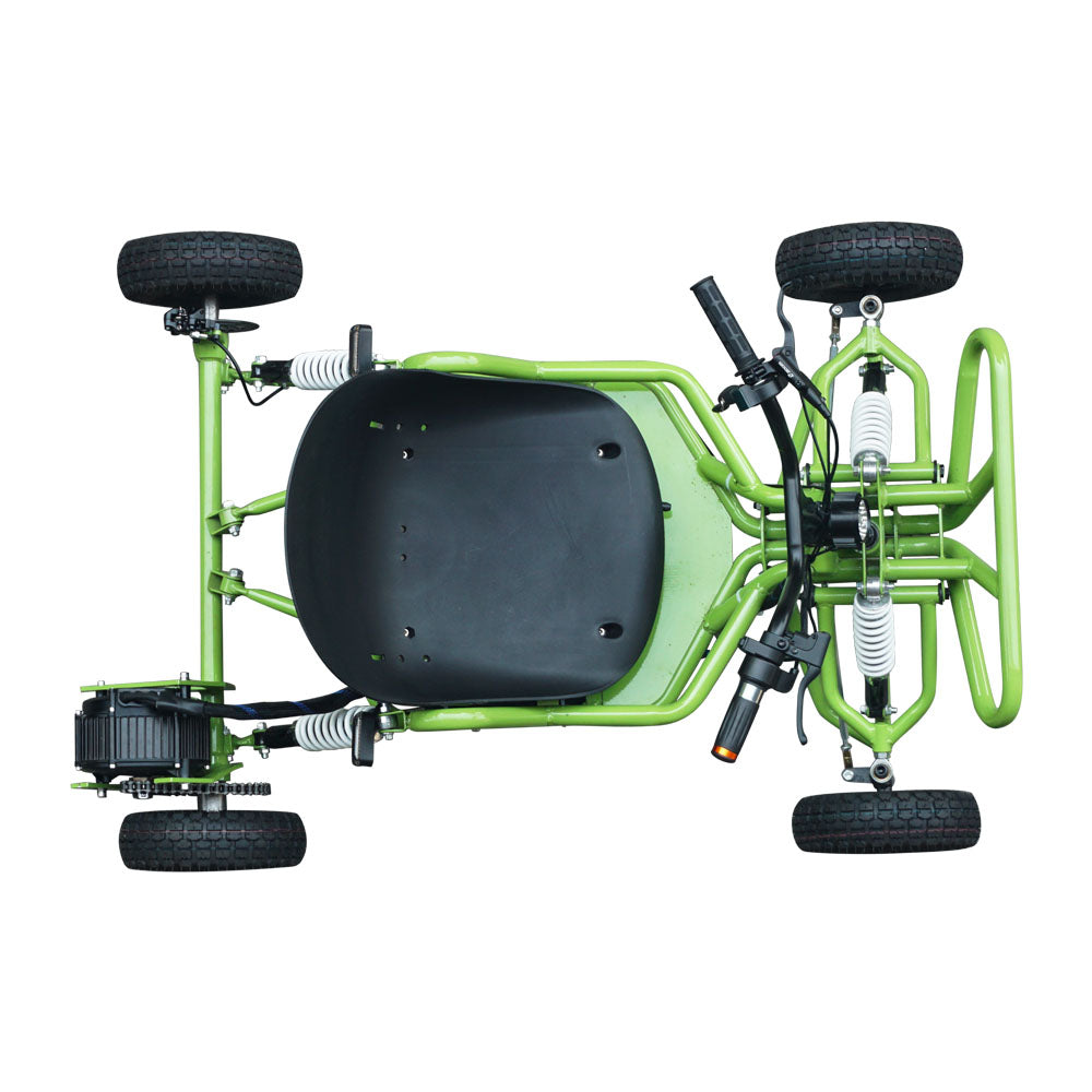 WBP Front and Rear Shocks 20AH/1512wh 15000W Mini Buggy Off Road Pedal Kart All Terrain Go Kart